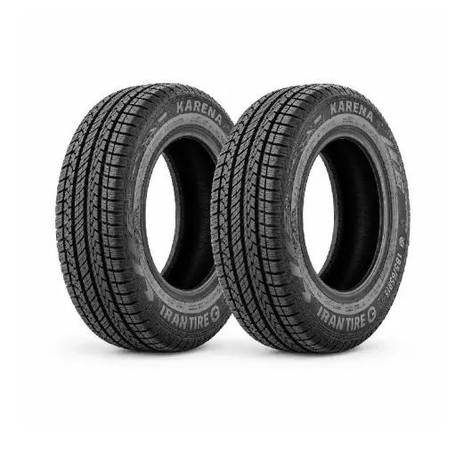 لاستیک خودرو برند ایران تایر سایز 185/65/15 گل KARENA دو حلقه