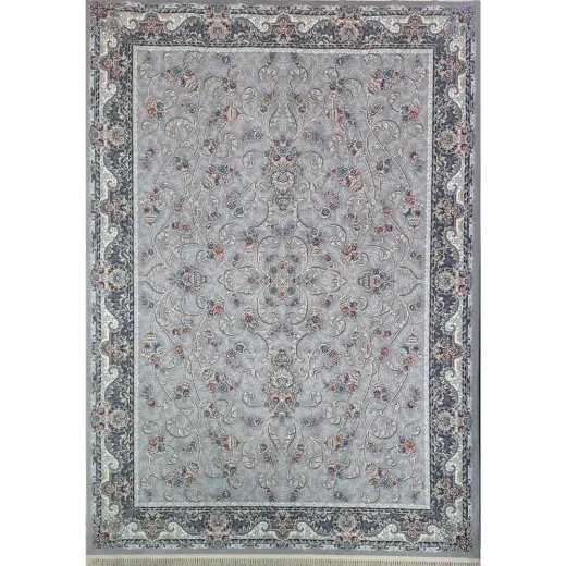 فرش 700 شانه ساده مرسانا اکریلیک پارتیزان تراکم 2550 مدل مینیاتور نقره ای