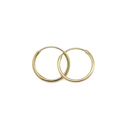 گوشواره طلا سری آلیا طرح دایره سایز 1