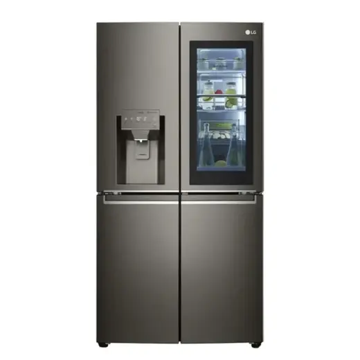 یخچال فریزر چهار درب گالری ال جی مدل GR-X24FMKBL یخساز اتوماتیک بیرونی آبریز اتوماتیک IOT