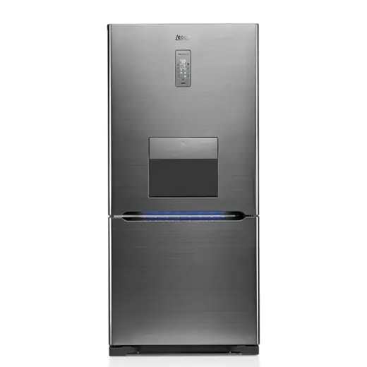 یخچال فریزر کمبی فریزر پایین لئوکو مدل LRF85BH5 یخساز دستی هوم بار دار