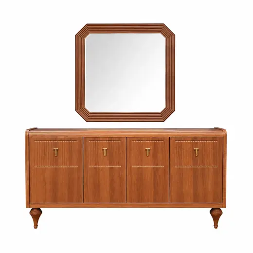آینه و کنسول آتیس مدل افرا Walnut