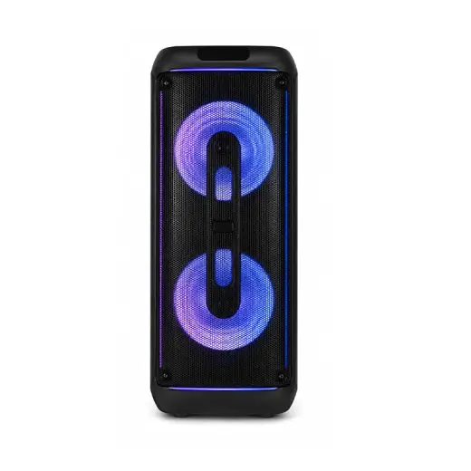 اسپیکر قابل حمل بلوتوثی بروفون مدل BS10014 دارای 2 ساب‌ووفر 15 اینچ، USB ،AUX ،میکروفون