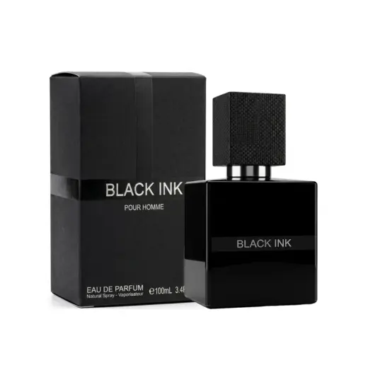 ادو پرفیوم مردانه فراگرنس ورد بلک اینک Fragrance World Black ink اصل