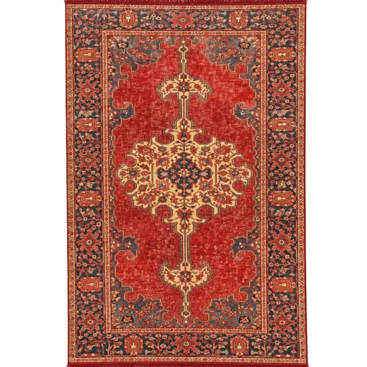 فرش 1200 شانه مرداس تراکم 3600 مدل کهنه نما کد N1010 زمینه تمام رنگ - تصویر 1