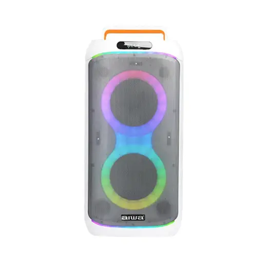 اسپیکر آیوا مدل AW-X1653DSP دارای 2 ساب ووفر 6.5 اینچ، رقص نور، کارائوکه و میکروفون