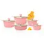 سرویس قابلمه 10 پارچه کاندید مدل اسکارD بایوگرانیت کرم