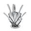 سرویس چاقو آشپزخانه 9 پارچه استیل ام جی اس مدل KS8014S