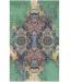 فرش ماشینی مدرن هانوکس طرح گل آرا کد HAM.412.1 - سبز