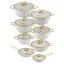 سرویس قابلمه 16 پارچه ام جی اس فورج کد FR04G White