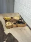 مزه خوری چهار خانه چوب گردو کیو وود کد 3008