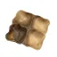 اردو خوری چهار خانه چوبی دست ساز کیو وود کد 3015 چوب گردو طبیعی