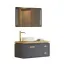 کابینت روشویی چوب و پی وی سی مدل L-010