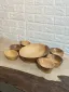 ست آجیل خوری دست ساز کیو وود کد 2001 چوب گردو طبیعی