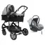 سرويس كالسكه دو تکه اسپرینگ اسپيدا Black Gray