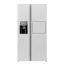 یخچال فریزر ساید بای ساید جی پلاس سری لمبرت مدل GSS-R7924S-w یخساز اتوماتیک بیرونی آبریز اتوماتیک هوم بار