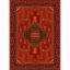 فرش ماشینی مدرن نارسیس طرح ترکمن کد 046 رنگ زمینه لاکی فاقد خواب