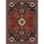 فرش ماشینی مدرن نارسیس طرح ترکمن کد 051 رنگ زمینه زرشکی فاقد خواب