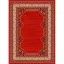 فرش ماشینی مدرن نارسیس طرح ترکمن کد 059 رنگ زمینه لاکی فاقد خواب