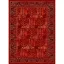 فرش ماشینی مدرن نارسیس طرح ترکمن کد 063 رنگ زمینه لاکی فاقد خواب