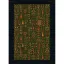 فرش ماشینی مدرن نارسیس طرح ترکمن کد 064 رنگ زمینه سبز فاقد خواب