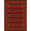 فرش ماشینی مدرن نارسیس طرح ترکمن کد 004 رنگ زمینه لاکی فاقد خواب