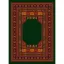 فرش ماشینی مدرن نارسیس طرح ترکمن کد 014 رنگ زمینه سبز فاقد خواب