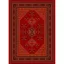 فرش ماشینی مدرن نارسیس طرح ترکمن کد 019 رنگ زمینه لاکی فاقد خواب