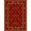 فرش ماشینی مدرن نارسیس طرح ترکمن کد 024 رنگ زمینه لاکی فاقد خواب