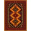 فرش ماشینی مدرن نارسیس طرح ترکمن کد 039 رنگ زمینه خردلی فاقد خواب
