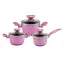 سرویس قابلمه 5 پارچه گرانیت بونرا مدل babyset Pink