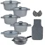 سرویس قابلمه 15 پارچه ام جی اس طرح جرمنی E Light Grey