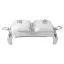 سوفله دوقلو مستطیل ام جی اس کد OW3104G Silver