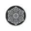 فرش ماشینی گرد هانوکس طرح سیاه سفید کد IFC.2829.02