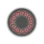 فرش ماشینی گرد هانوکس طرح زنگ کد IFC.2829.09