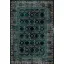 فرش ماشینی مدرن هانوکس طرح لویس سبز کد L336