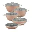 سرویس قابلمه 10 پارچه ام جی اس فورج FR04S Rosegold