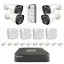 پکیج دوربین مداربسته ۴ کانال ۲ مگاپیکسل IP سیماران مدل IP4CH2MP-212812