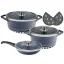 سرویس قابلمه 8 پارچه ام جی اس مدل ایتالیا C Flat Navy