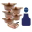 سرویس قابلمه 15 پارچه گرانیت طرح کره ای C