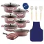 سرویس قابلمه ام جی اس 21 پارچه طرح C جرمنی eggplant